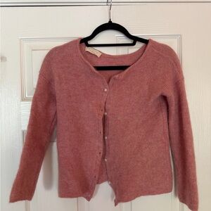Sézane Dusty Rose Cardigan